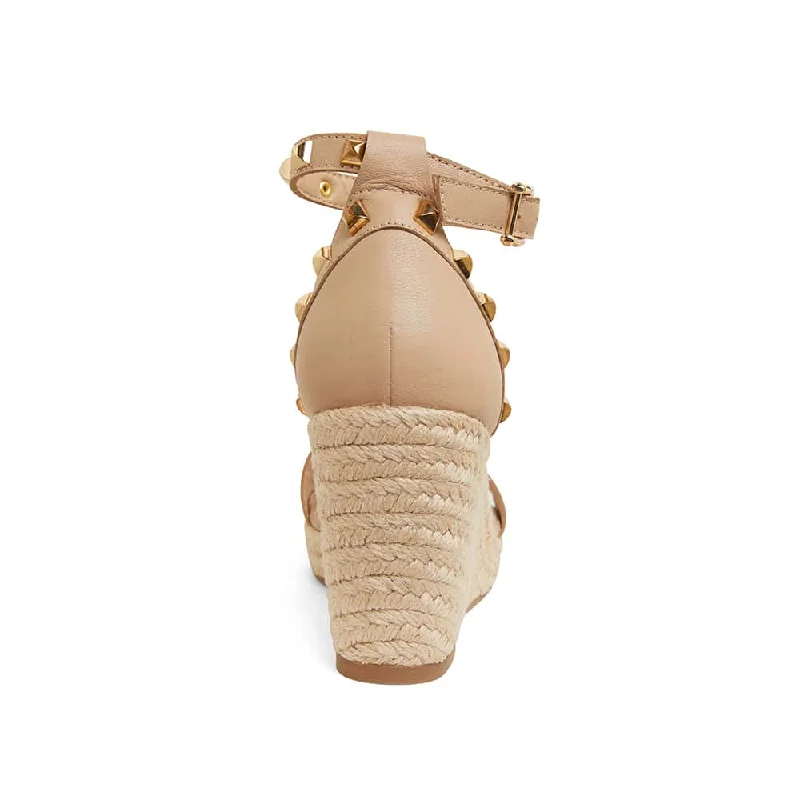 Shadow Espadrille in Nude Leather