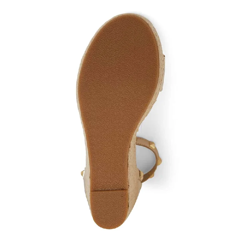 Shadow Espadrille in Soft Gold Leather