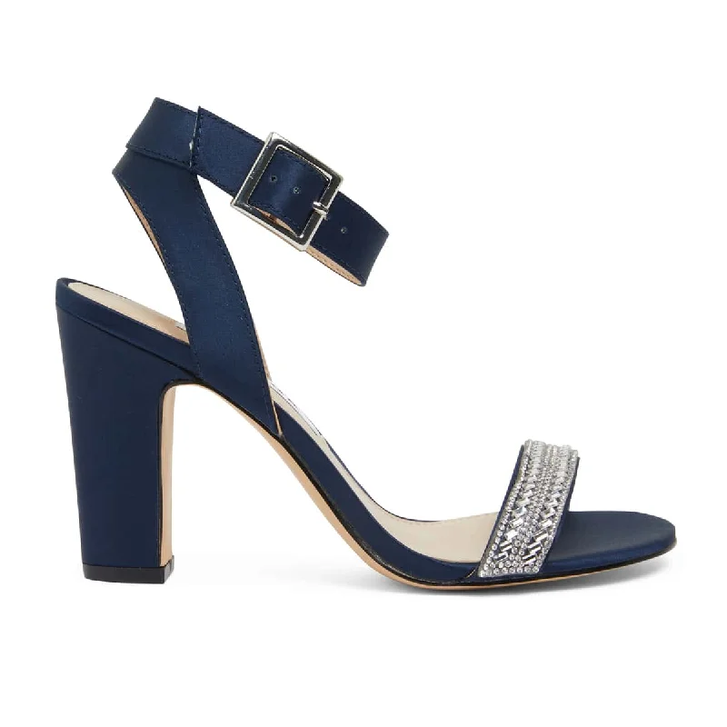 Sharon Heel in Navy Fabric