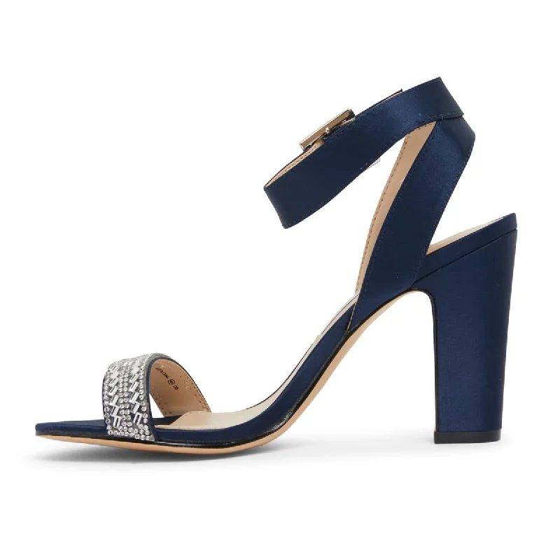 Sharon Heel in Navy Fabric