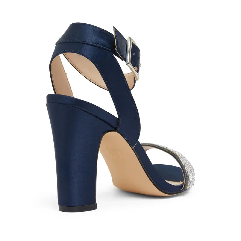 Sharon Heel in Navy Fabric