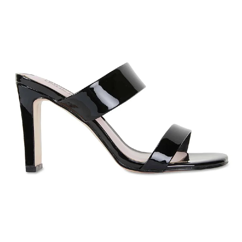 Tempo Heel in Black Patent