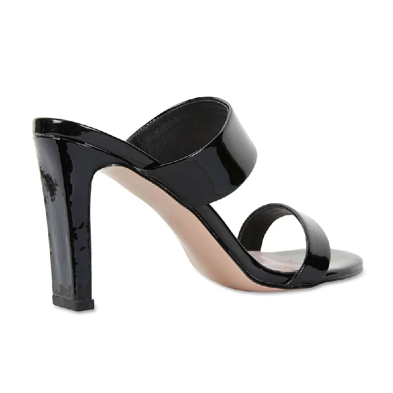 Tempo Heel in Black Patent