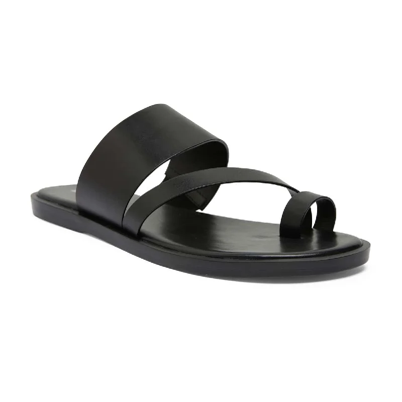 Tibet Sandal in Black Leather