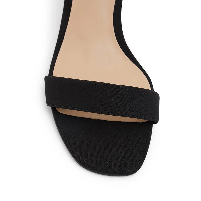 Unison Heel in Black Fabric