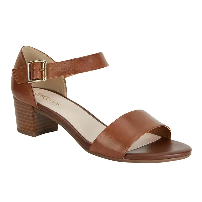 Vella Heel in Cognac Leather