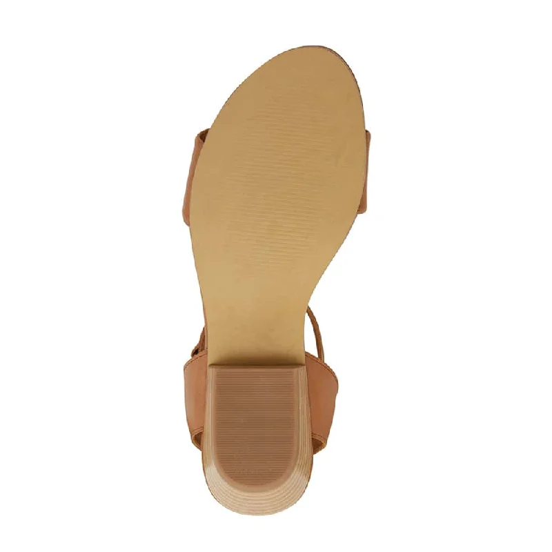 Vienna Heel in Tan Leather