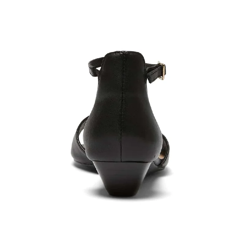 Vince Heel in Black Leather