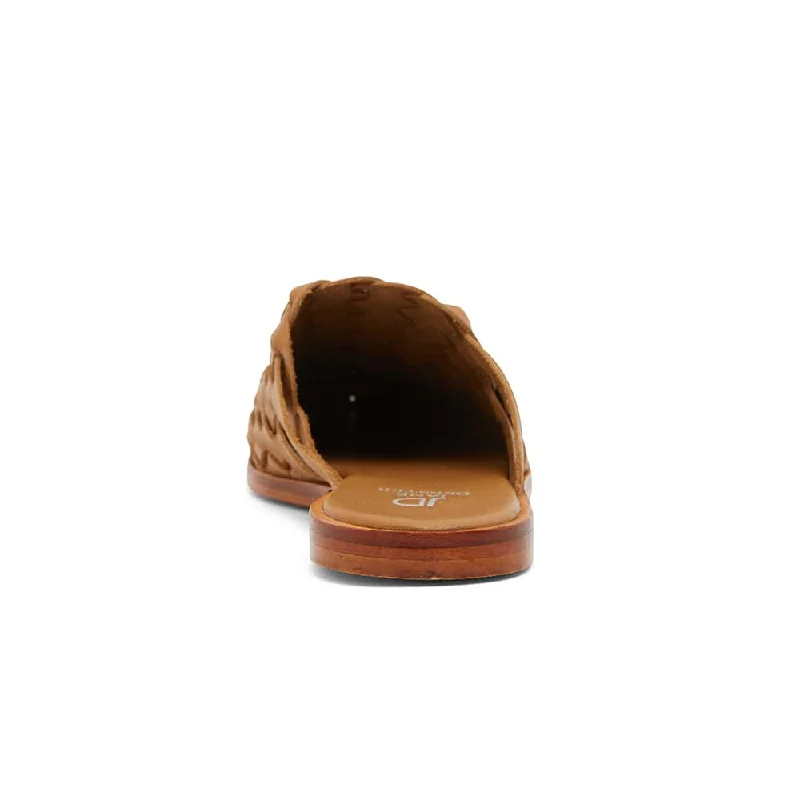 Watson Slide in Tan Leather