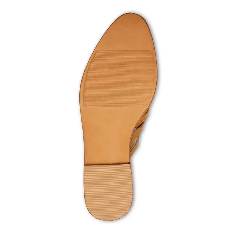 Watson Slide in Tan Leather