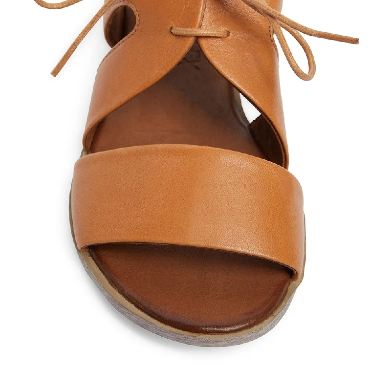 Yardley Sandal in Cognac Leather