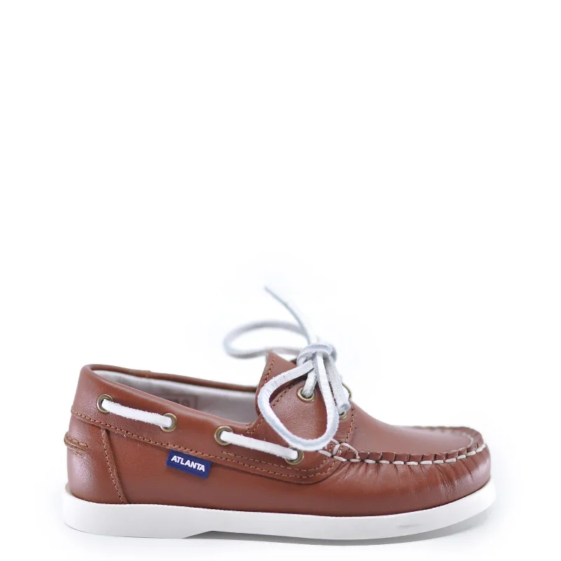 Atlanta Mocassin Brown Boat Shoe