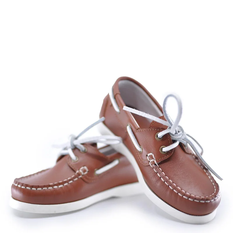 Atlanta Mocassin Brown Boat Shoe