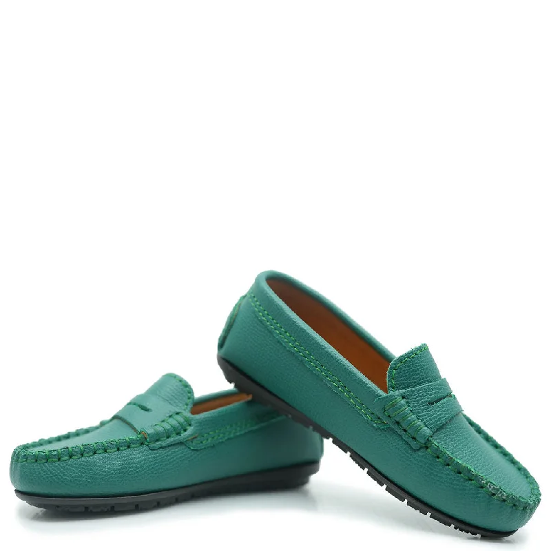 Atlanta Mocassin Sage Grain Penny Loafer