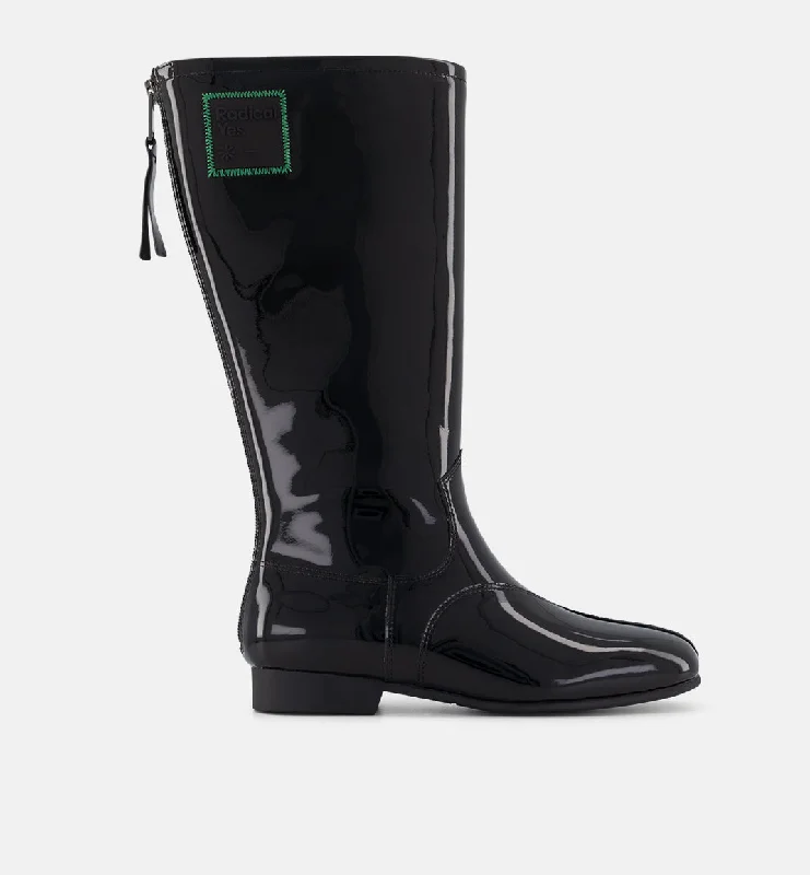 Babka Tall Boot | Patent Black