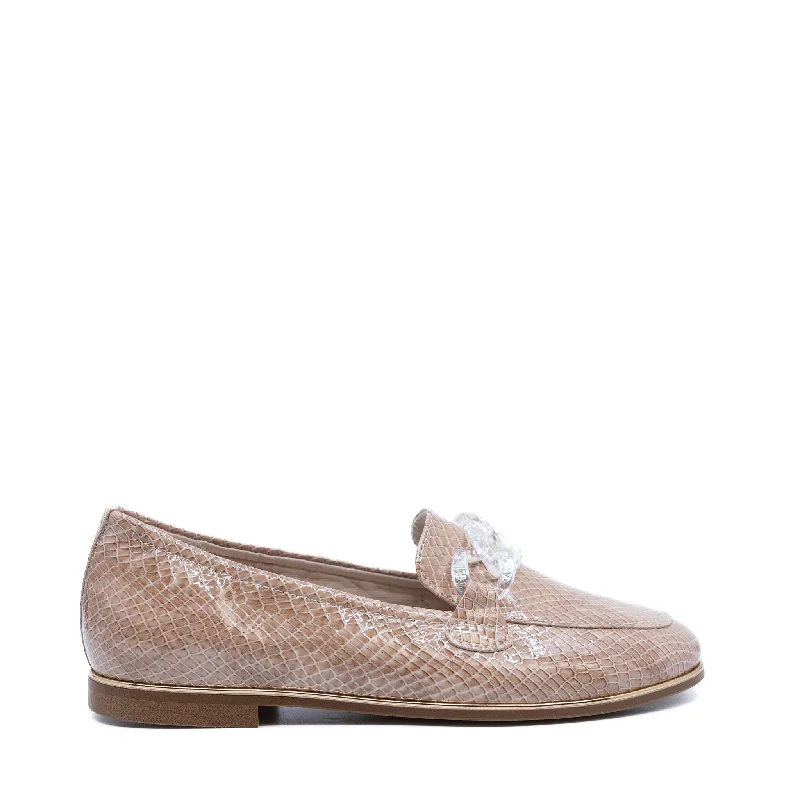 Beberlis Snake Patent Chain Loafer