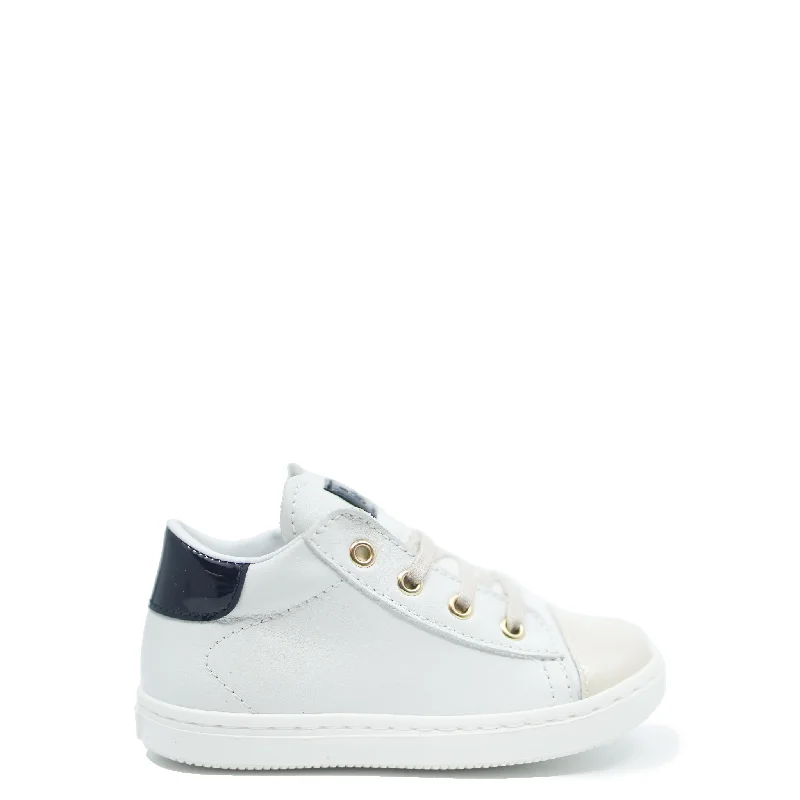 Beberlis Off White Leather Baby Sneaker