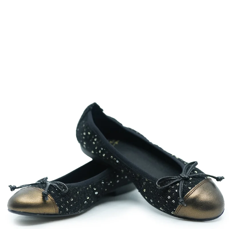 Blublonc Bronze Sequin Ballet Flat