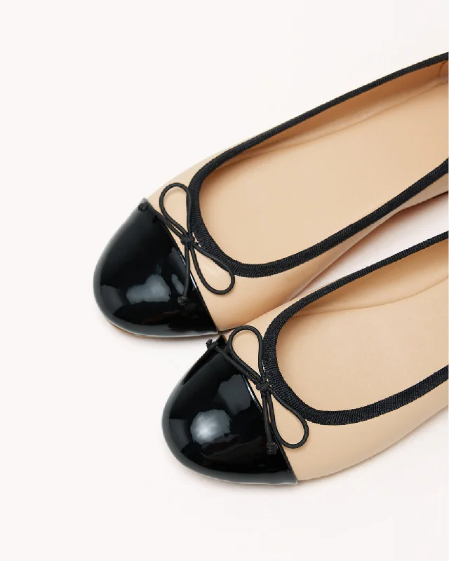 CARDEN - NOUGAT-BLACK PATENT