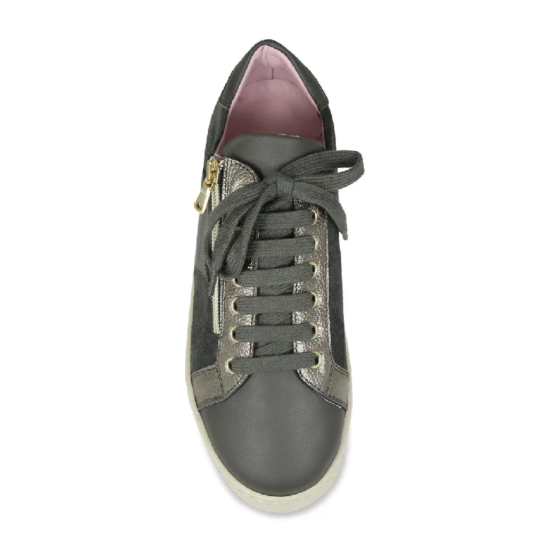 Hampton Star: Khaki Leather & Suede