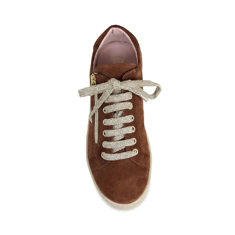 Hampton Star: Tan Suede & Gold