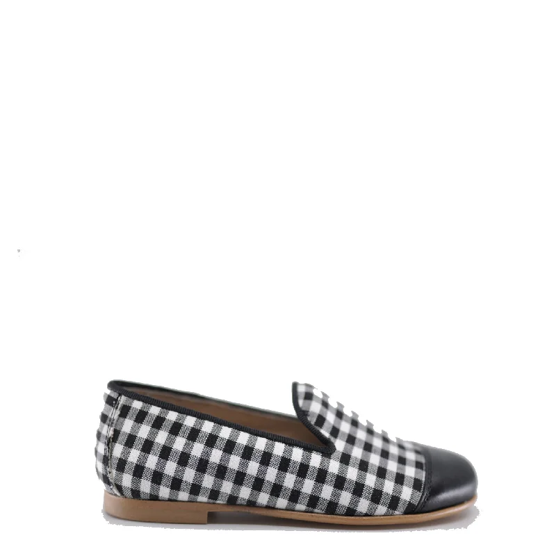 Hoo Checkered Captoe Smoking Loafer