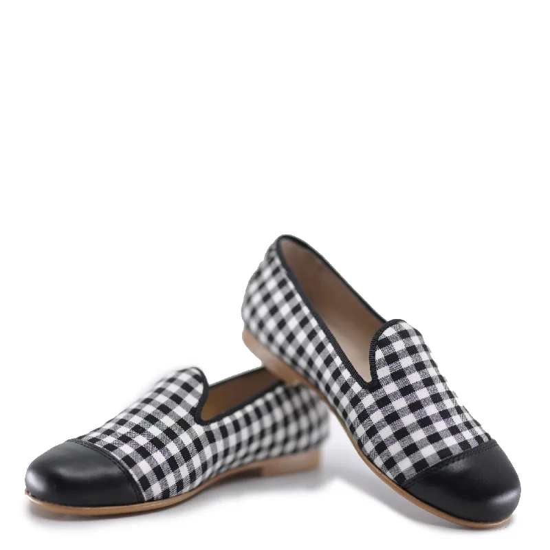 Hoo Checkered Captoe Smoking Loafer