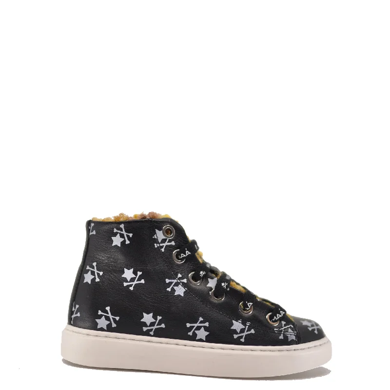 MAA Black Bones Hi Top Sneaker