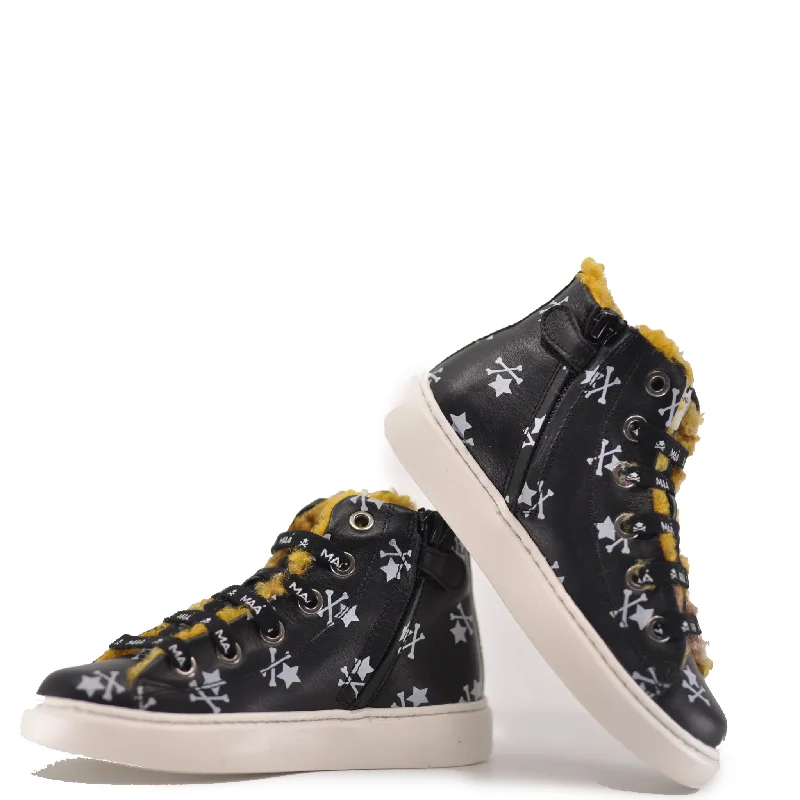 MAA Black Bones Hi Top Sneaker