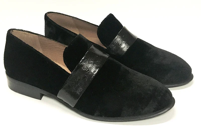 Marian Black Velvet Loafer