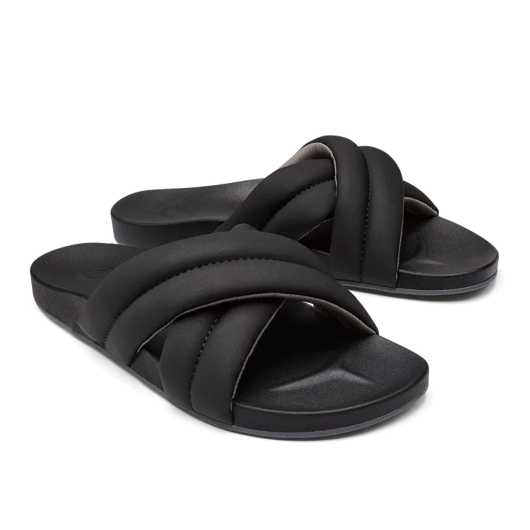 OLUKAI HILA SLIDE BLACK