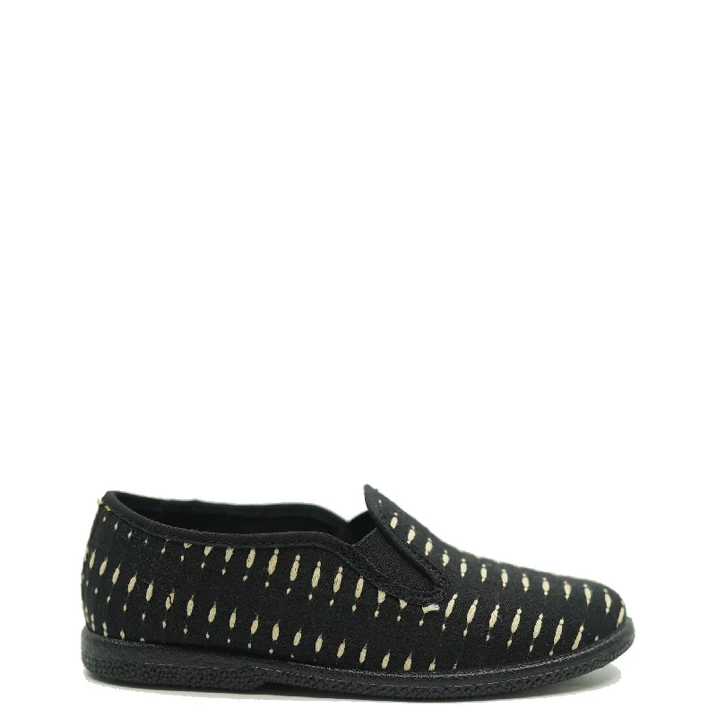 Pepe Black Tapestry Slip On