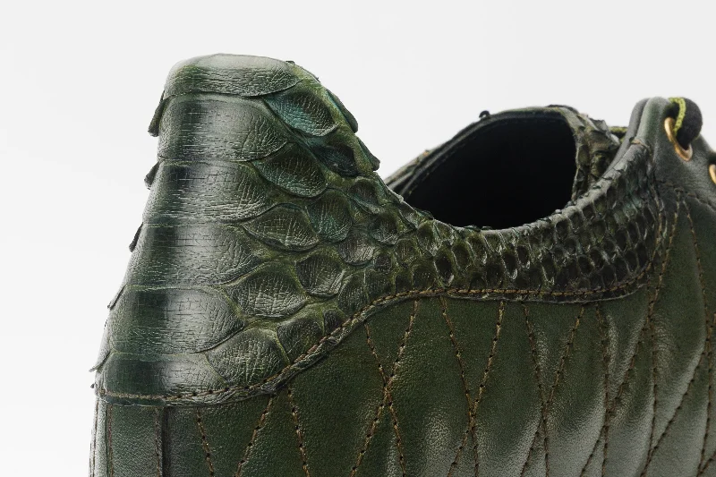 The Adler Green Snk Leather Men Sneaker Limited Edition