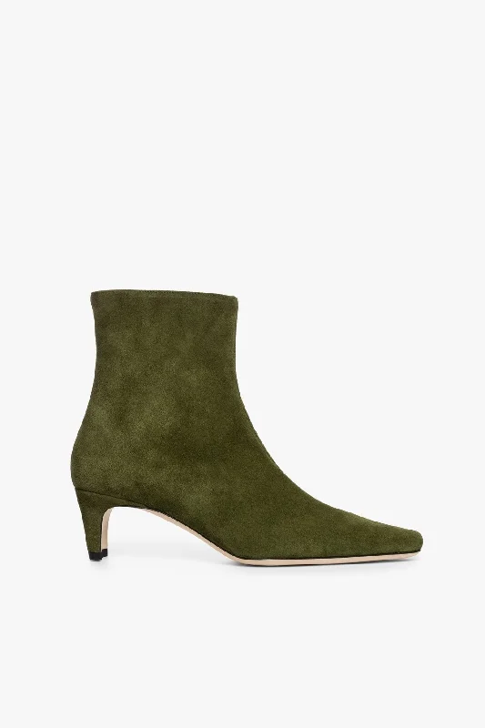 WALLY ANKLE BOOT | OLIVE SUEDE