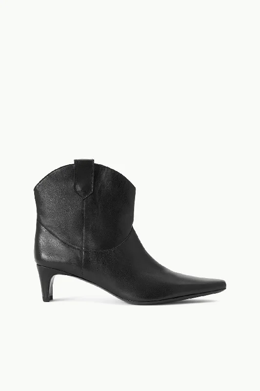 WESTERN WALLY ANKLE BOOT | BLACK