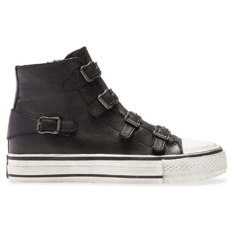 Virgin Nappa Leather Women's High-Top Trainers