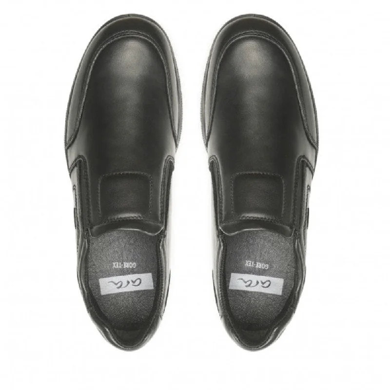 Ara Men's Barry Gore-Tex Slip-On Black Leather