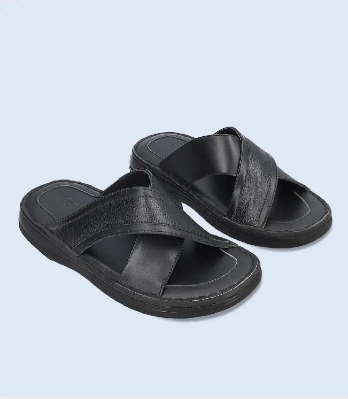 BM4820-BLACK-Men Comfort Slipper