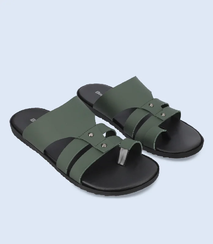 BM5473-OLIVE-Men Chappal