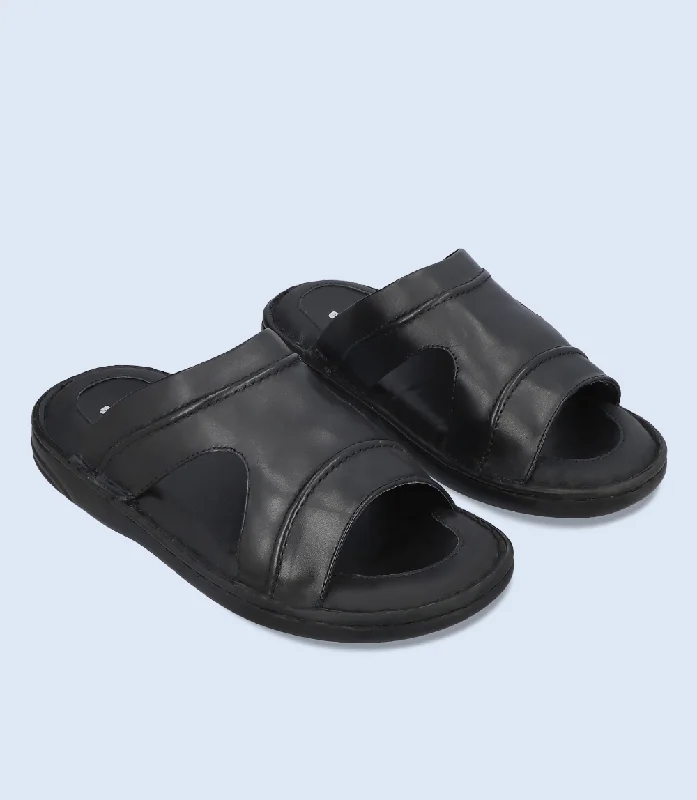 BM5907-BLACK-Men Comfort Slipper