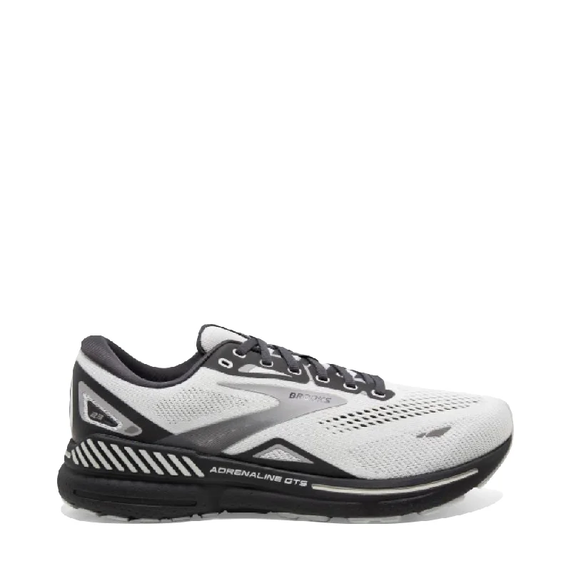 Brooks Men's Adrenaline GTS 23 Sneaker in Oyster/Ebony/Alloy