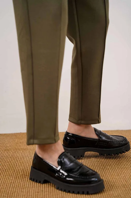 CHUNKY PATENT LOAFERS