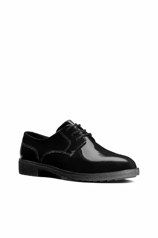 Clarks Griffin Lane in Black Patent