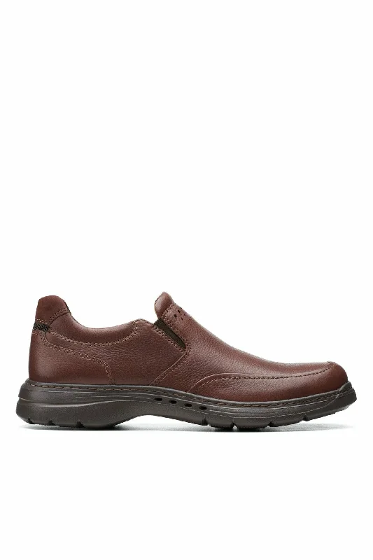 Clarks Un BrawleyStep Mahogany Leather