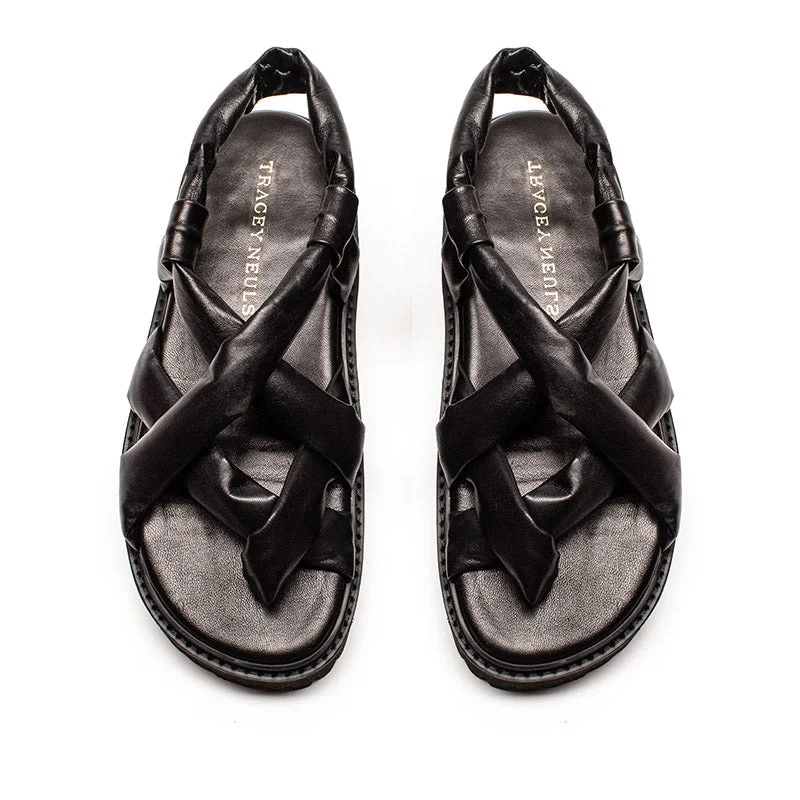 ESCHER Smoke | Leather Sandals