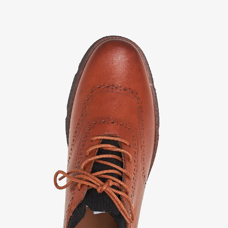 Men's Perforated Design Lace-Ups