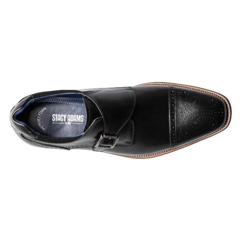 Men's Stacy Adams, Mathis Cap Toe Monk Strap