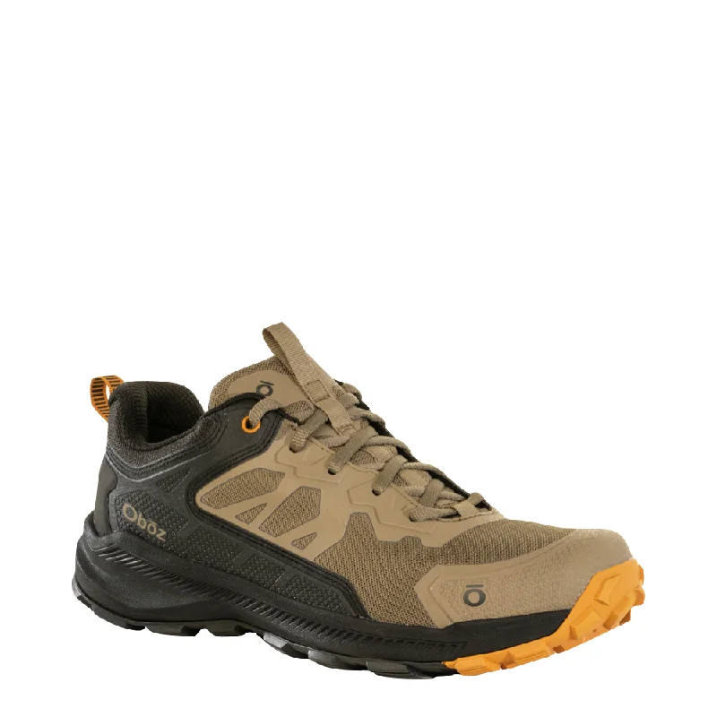 Oboz Men's Katabatic Low Hiker in Thicket Tan/Black