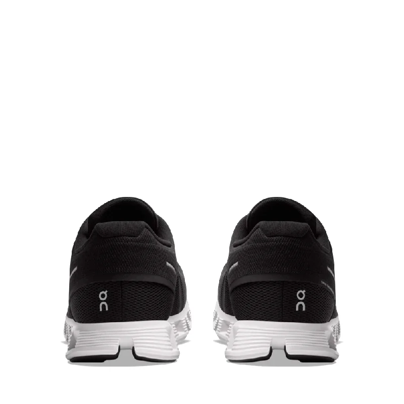 On Men's Cloud 5 Sneaker in Black/White