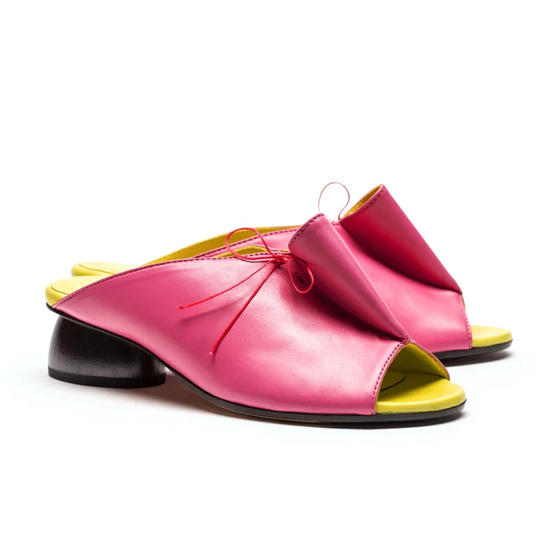 PHOEBE Peony | Leather Mule